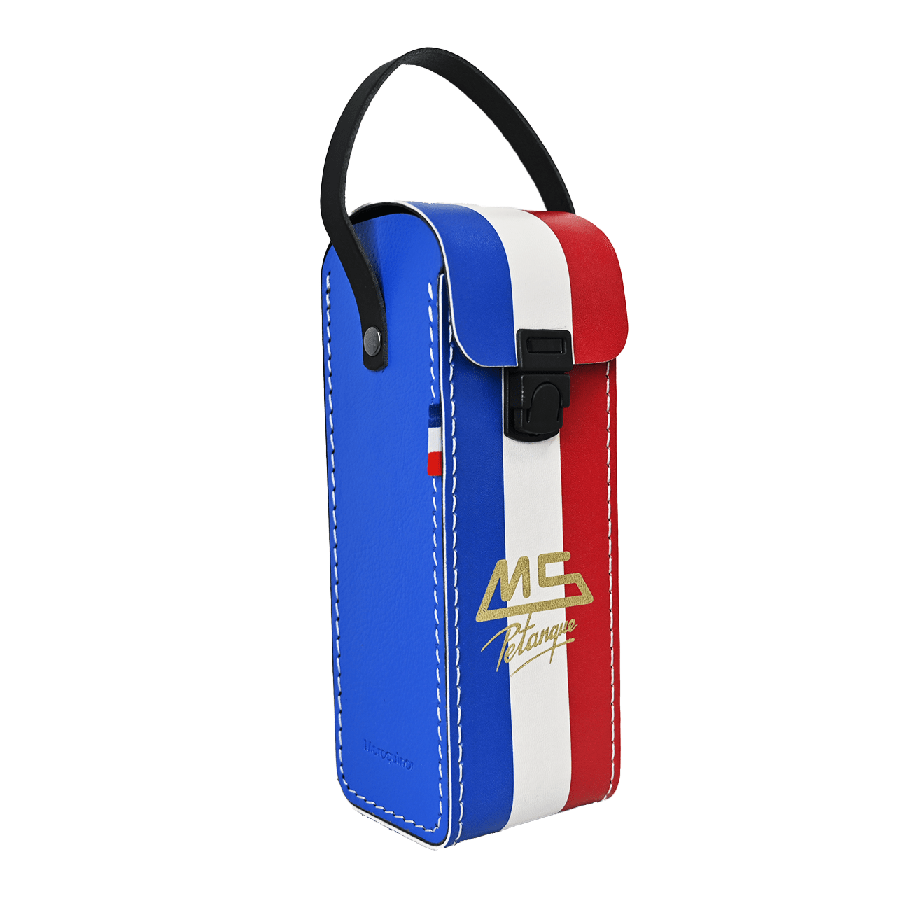 Étui de pétanque bleu blanc rouge - MS Pétanque Fabrication Française