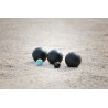 Boule de Pétanque IT Inox Noire Mat Demi-Tendre | MS Pétanque
